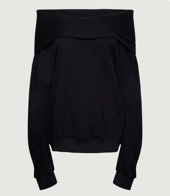 Off-Shoulder Relaxed Sweatshirt