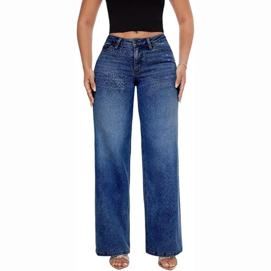 High-Rise Wide-Leg Jeans