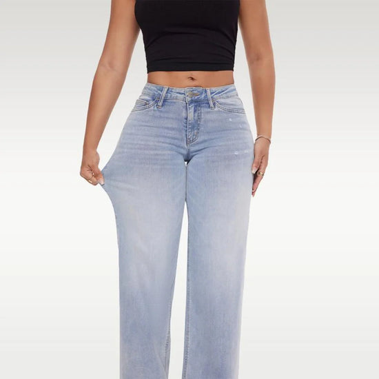 High-Rise Wide-Leg Jeans