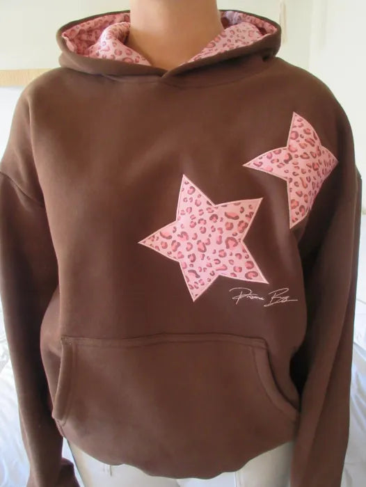 Leopard Star Cozy Hoodie