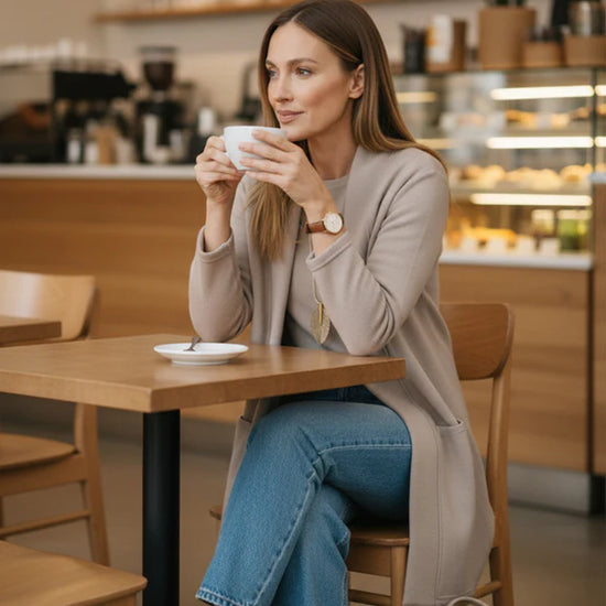 Elegant 3-Piece Set – Coat, T-Shirt & Pants