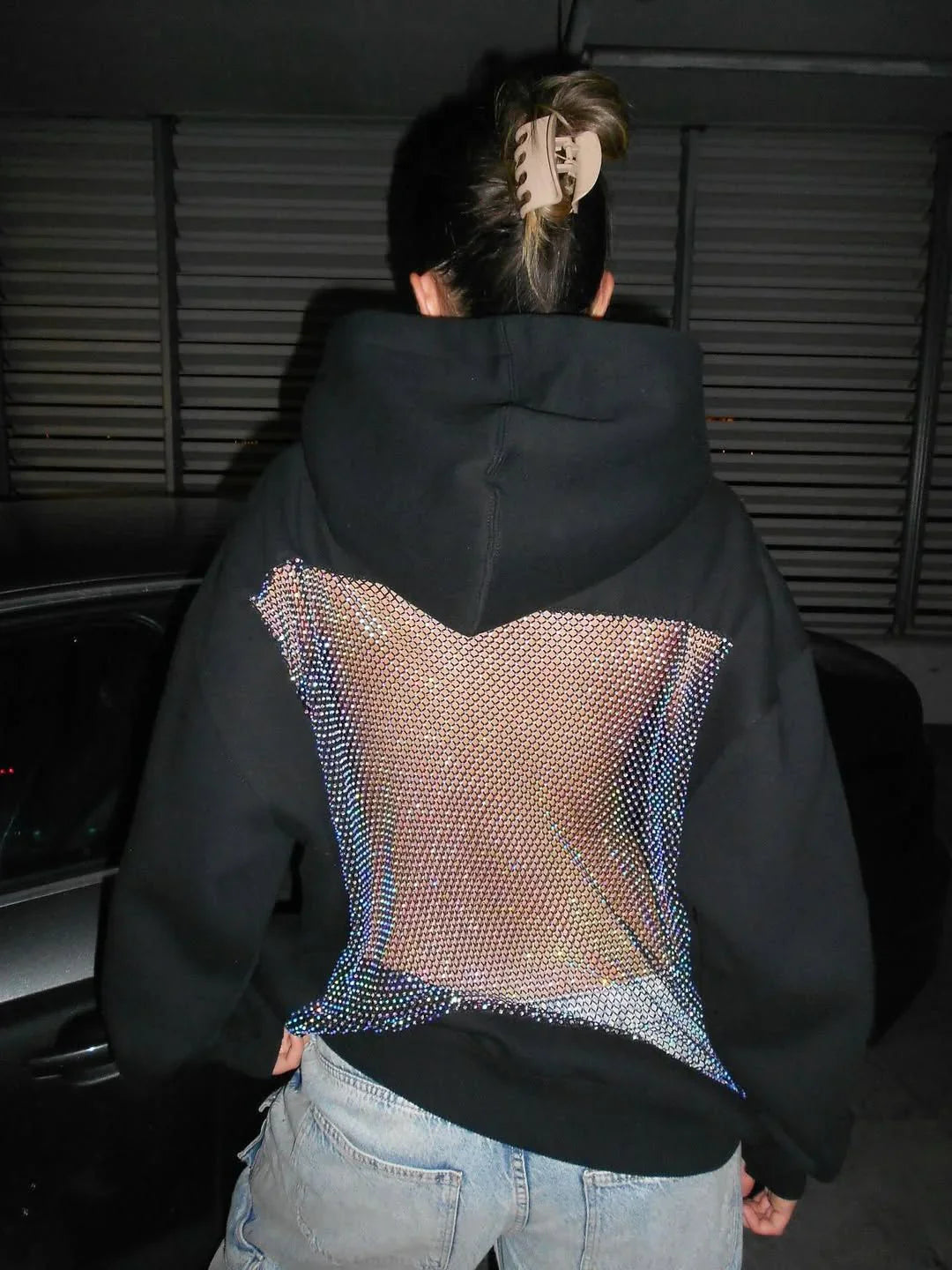 Back Mesh Hoodie