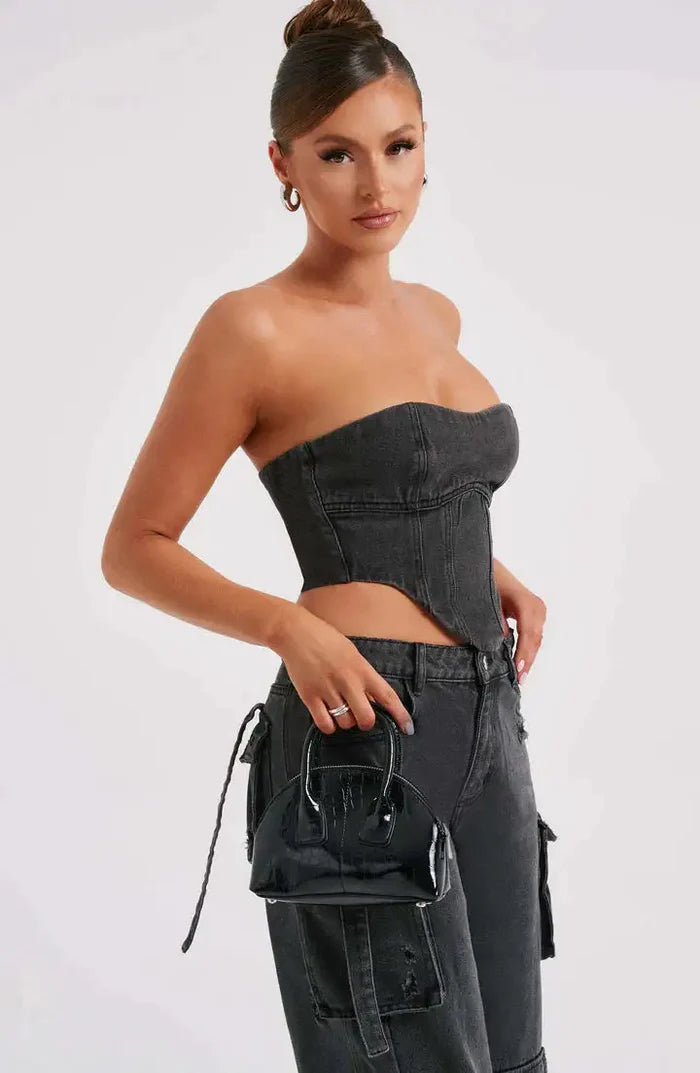 Corset & Cargo Jeans Set