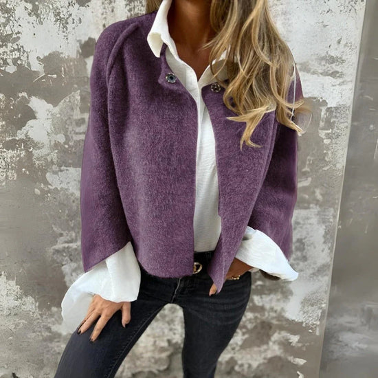 Wool Blend Cropped Jacket
