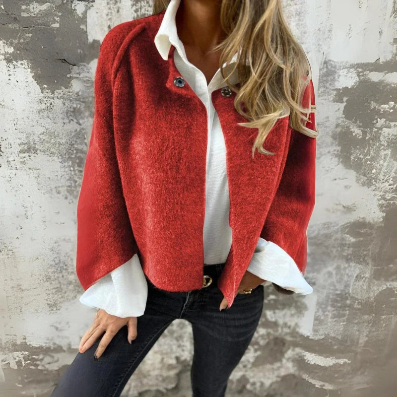 Wool Blend Cropped Jacket