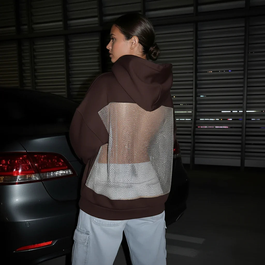 Back Mesh Hoodie