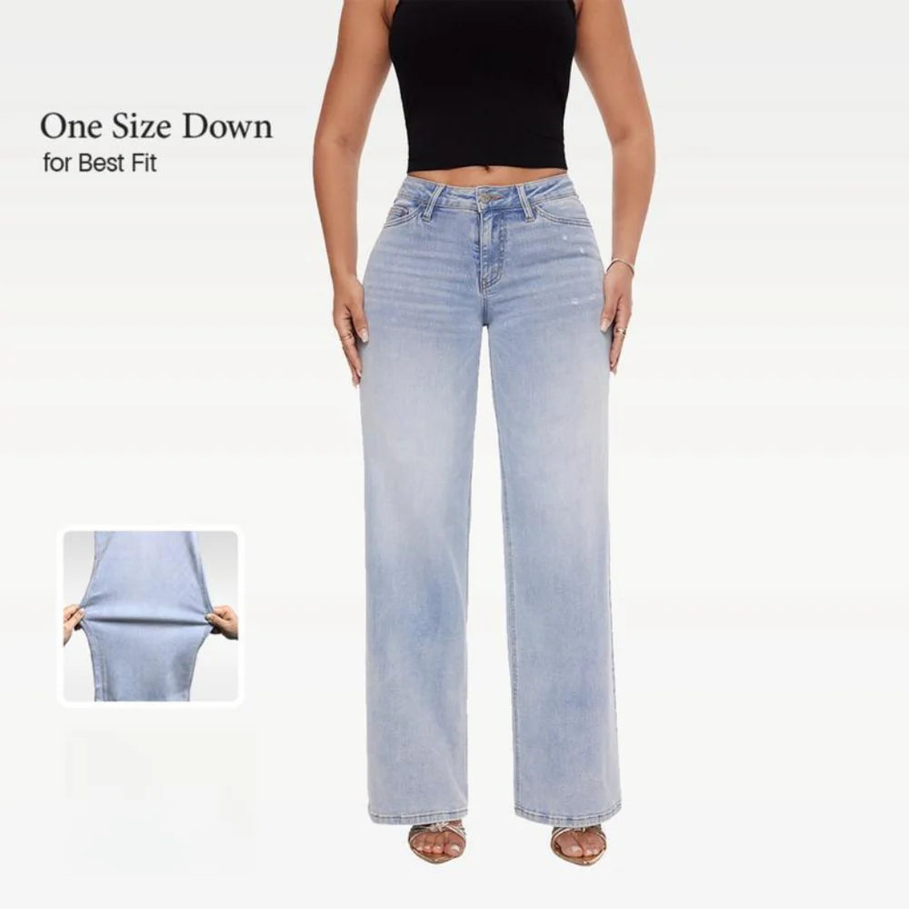 High-Rise Wide-Leg Jeans