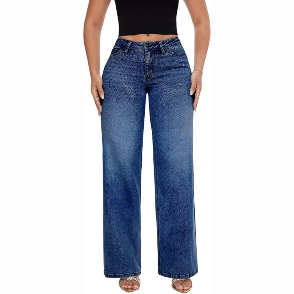 High-Rise Wide-Leg Jeans